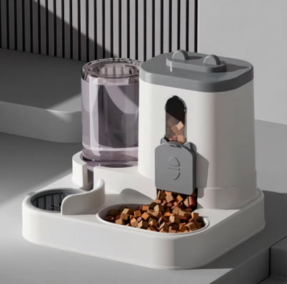 2-in-1 Automatic Pet Feeder with Water Dispenser – Integrated Food & Water System