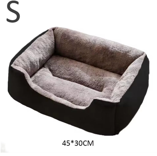 Cozy Pet Bed for Cats & Dogs – Soft Cushion Basket House