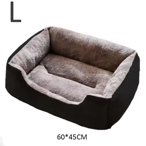 Cozy Pet Bed for Cats & Dogs – Soft Cushion Basket House