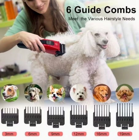 Cordless Low-Noise Pet Grooming Clippers