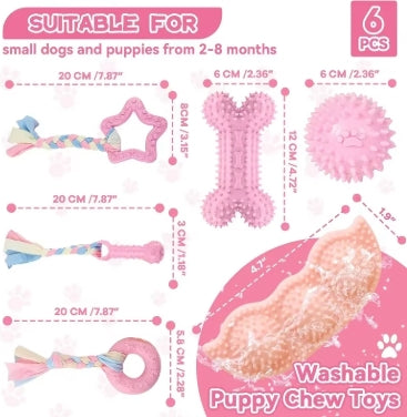 Dog Teeth Cleaning Chew Toy Set
