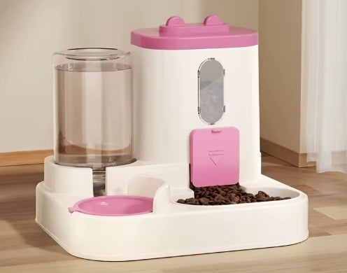 2-in-1 Automatic Pet Feeder with Water Dispenser – Integrated Food & Water System