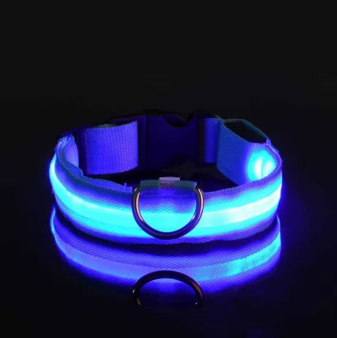 LED Night Safety Dog Leash – Luminous Glow Collar for Dogs