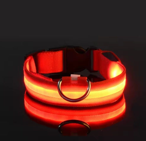 LED Night Safety Dog Leash – Luminous Glow Collar for Dogs