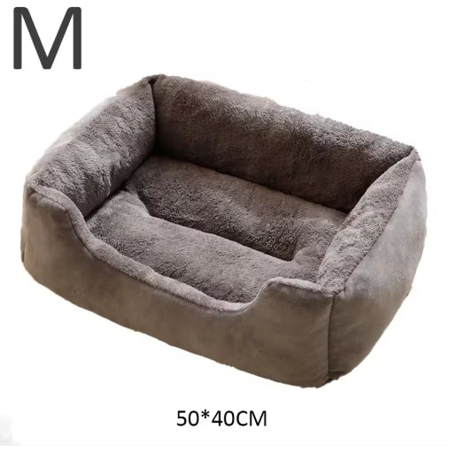 Cozy Pet Bed for Cats & Dogs – Soft Cushion Basket House