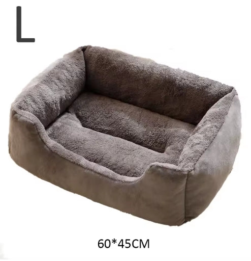Cozy Pet Bed for Cats & Dogs – Soft Cushion Basket House